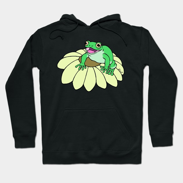 Frog and Flower Hoodie by HonuHoney